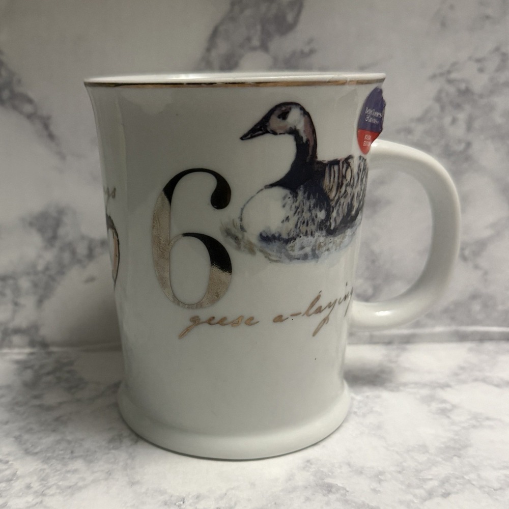 Better Homes & Gardens 12 Days of Christmas Mug Days 4-6 Porcelain 4-5/8"